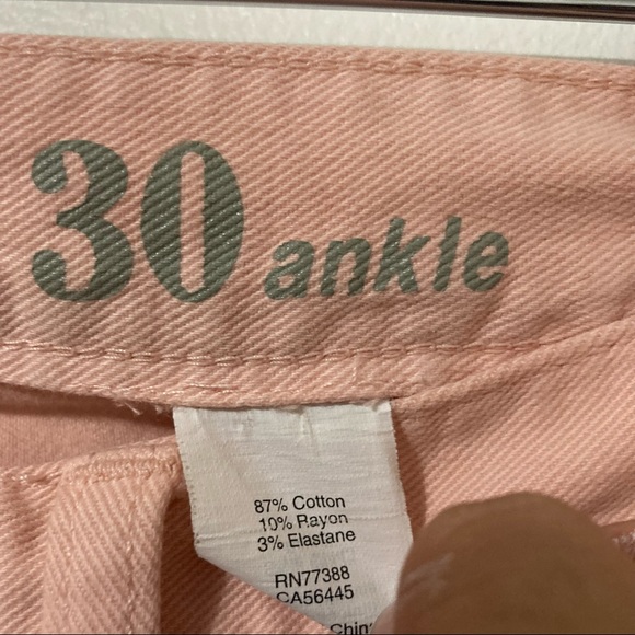J.CREW Pink Ankle Jeans size 30 - Picture 3 of 6